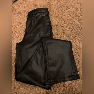 Abercrombie & Fitch 90’s Slim Straight Ultra High Rise Black Jeans Pants